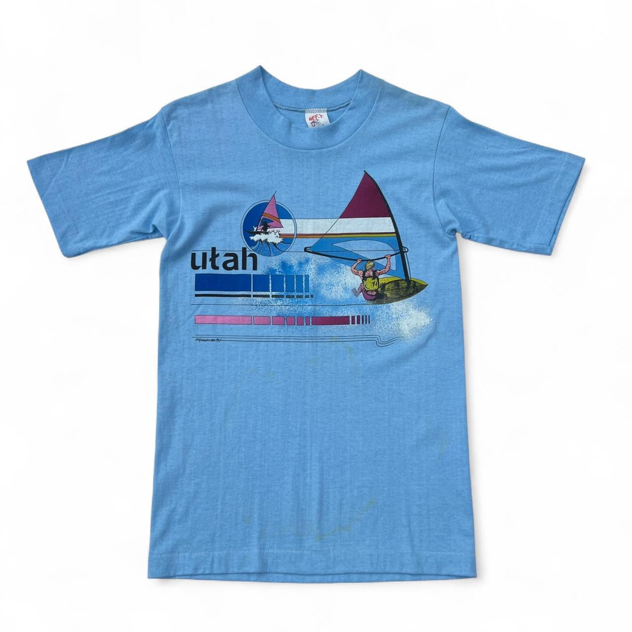 Vintage 80s Utah Wind Surfing Tee / Medium