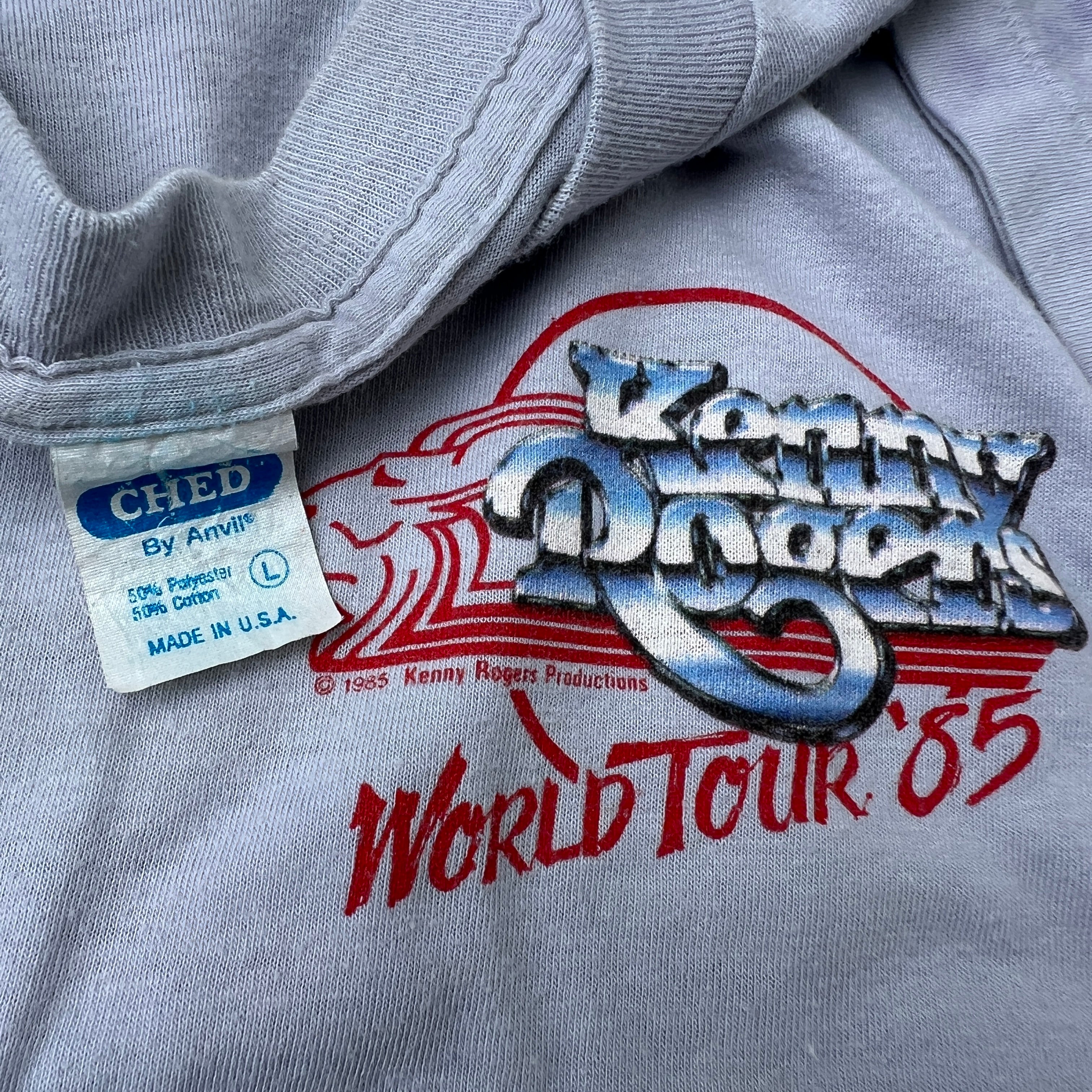 80s Kenny Rogers '85 World Tour Concert Tee