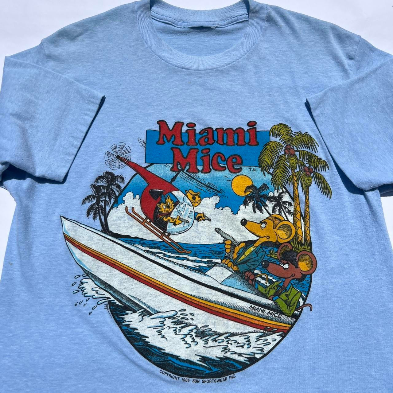 Vintage 80s Miami Mice T-shirt / Large
