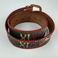 Vintage Mexico Leather Belt / Size 28