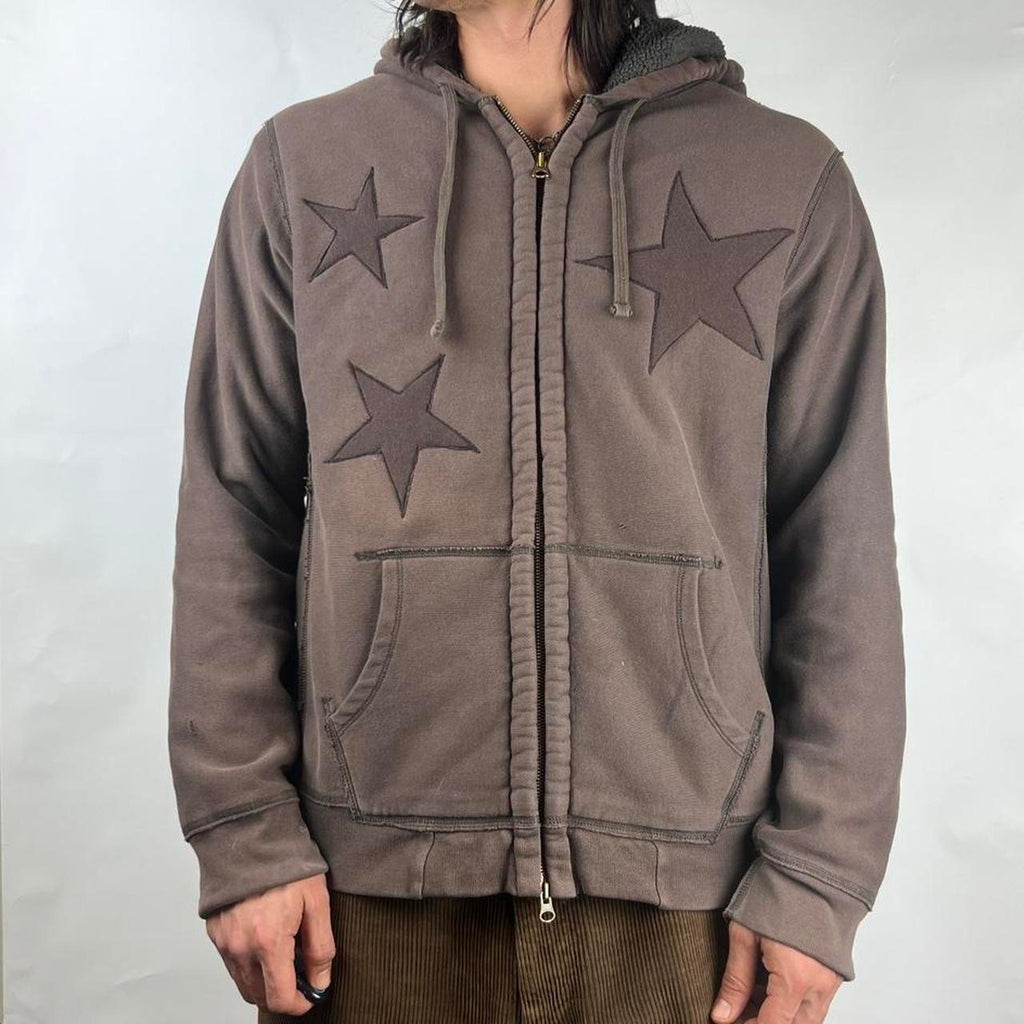 Brown Star Hoodie / XL