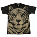 Vintage 90s Bleach Dyed Tiger T-Shirt / XL