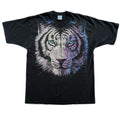 Vintage 90s Liquid Blue White Tiger Double Sided T-Shirt / XL
