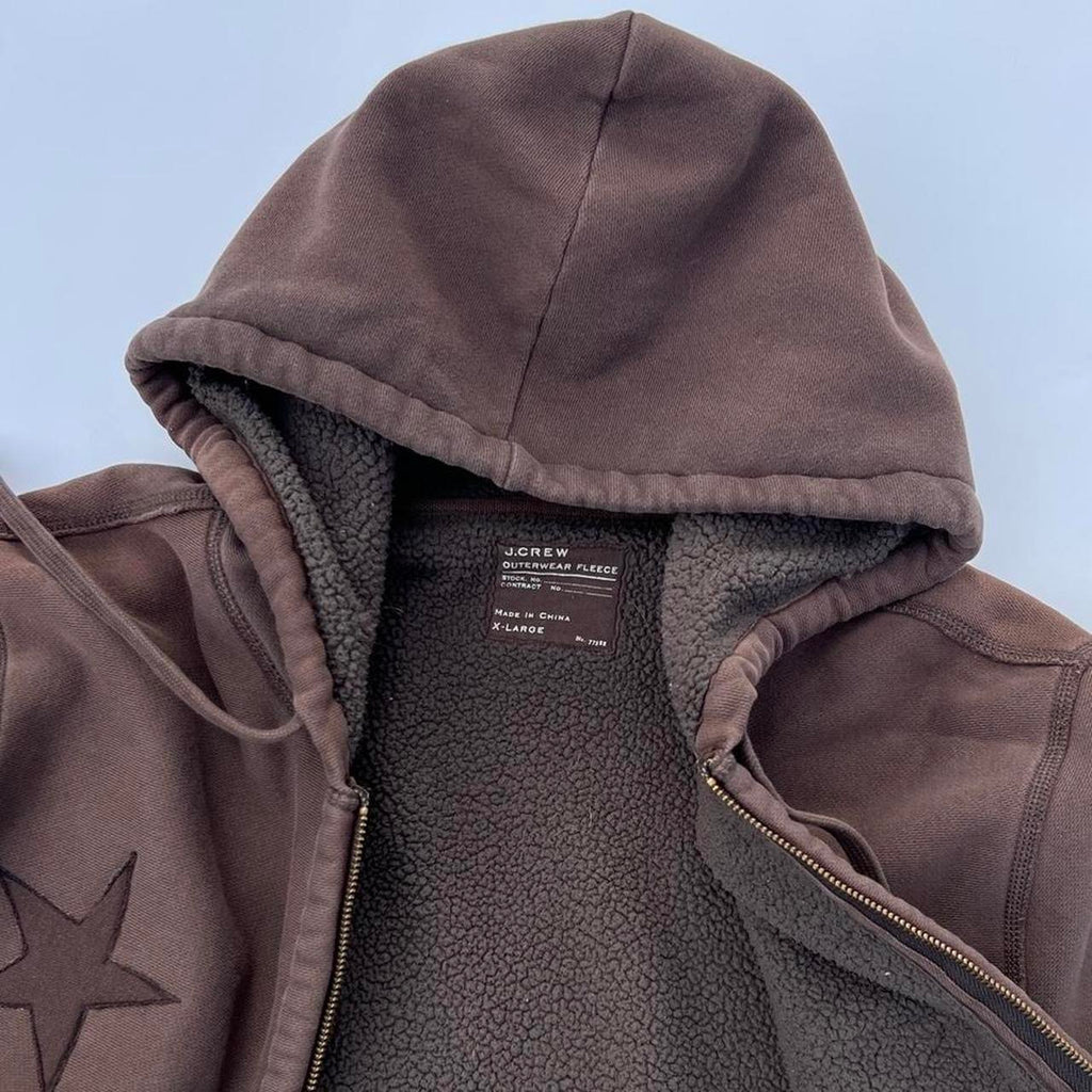 Brown Star Hoodie / XL
