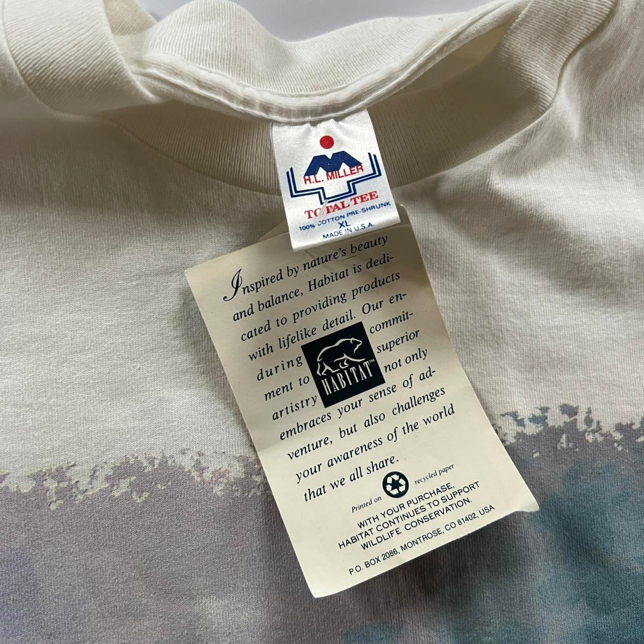 Vintage 90s Habitat Tiger Double Sided T-Shirt / XL