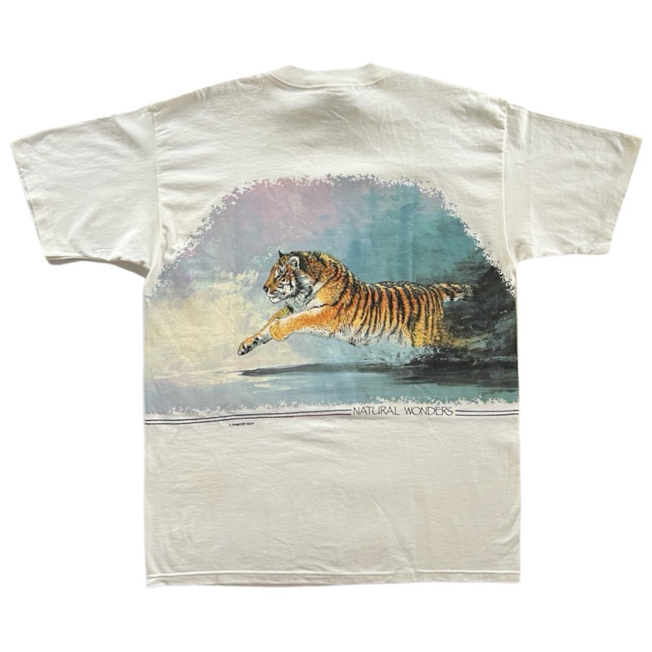 Vintage 90s Habitat Tiger Double Sided T-Shirt / XL