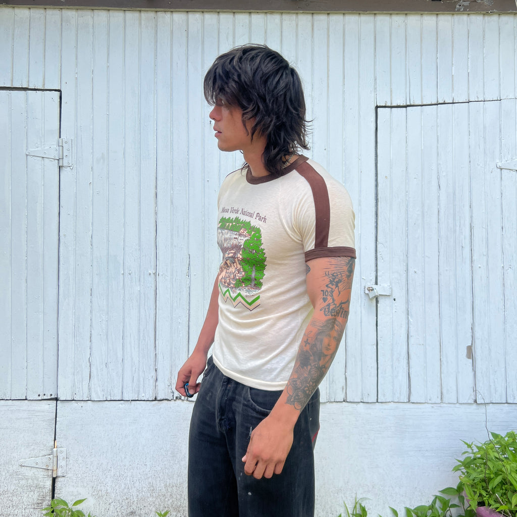 70s Mesa Verde National Park Ringer Tee