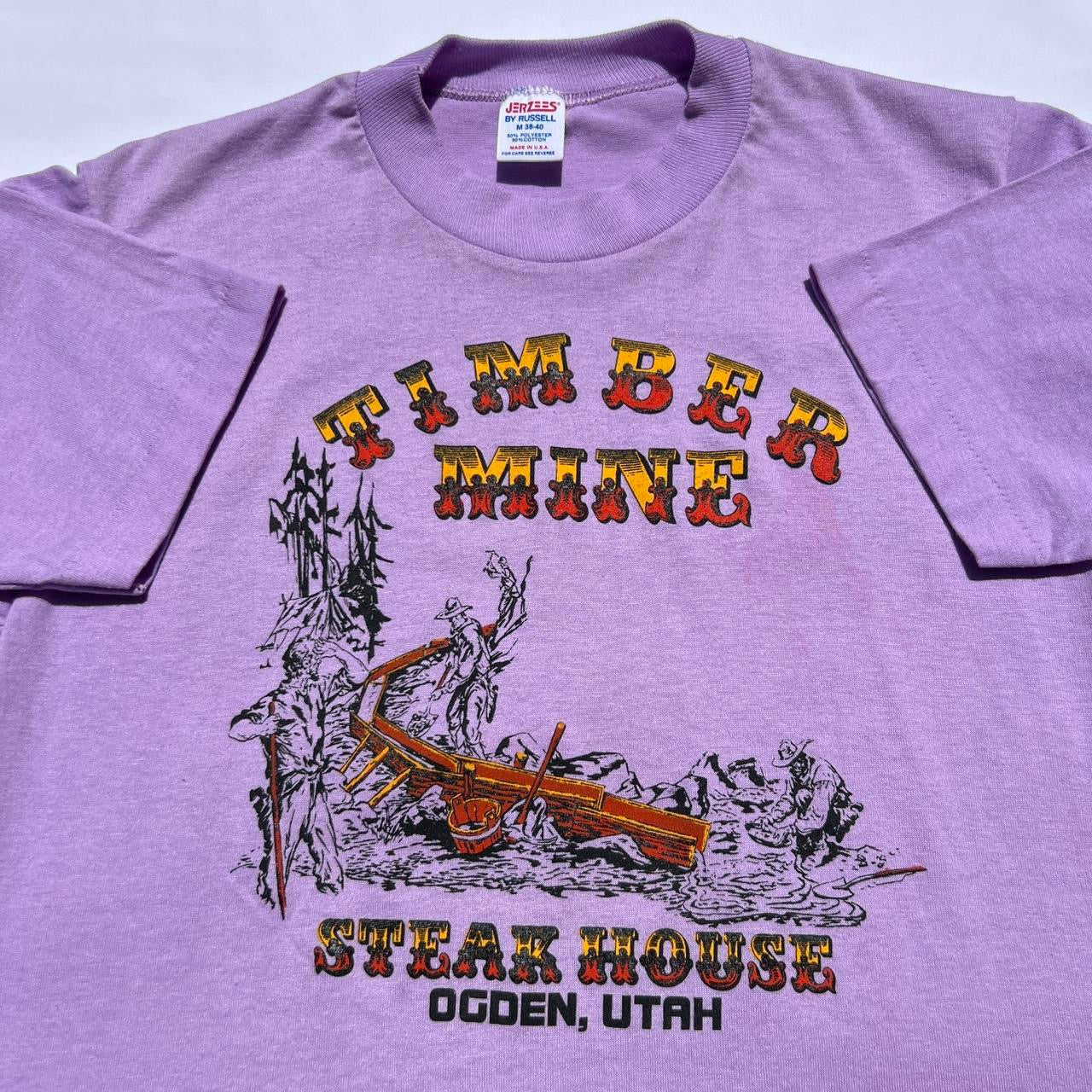Vintage 80s Timber Mine Steak House Utah T-shirt / Small