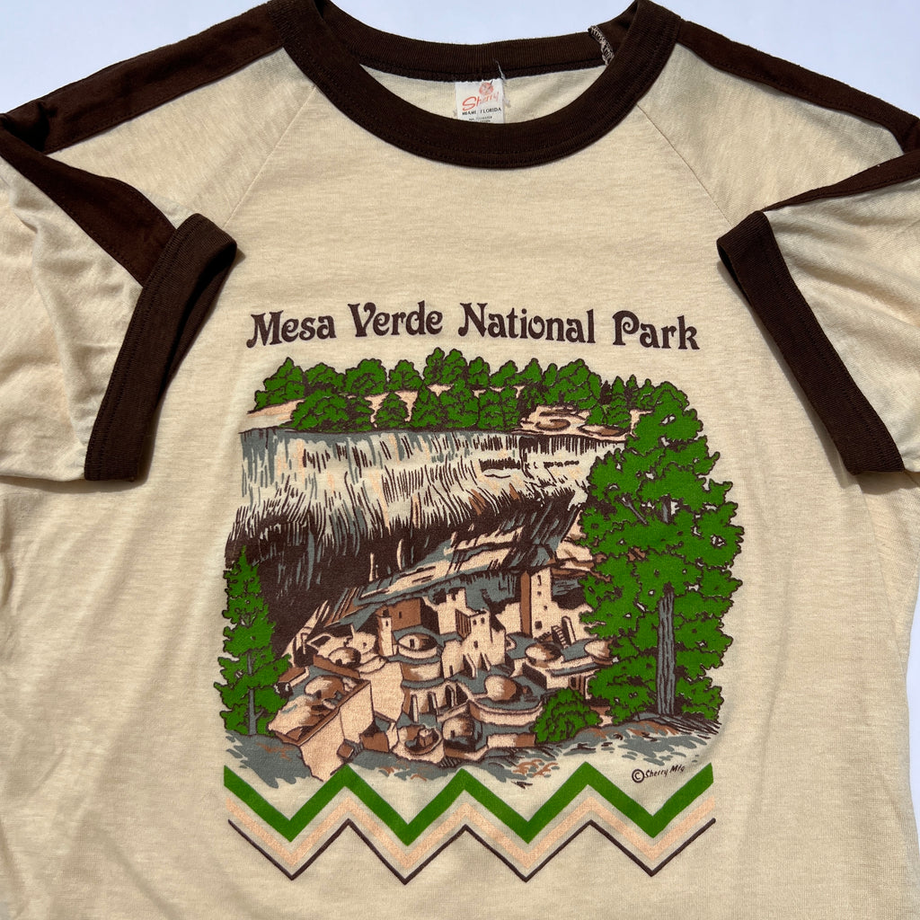 70s Mesa Verde National Park Ringer Tee