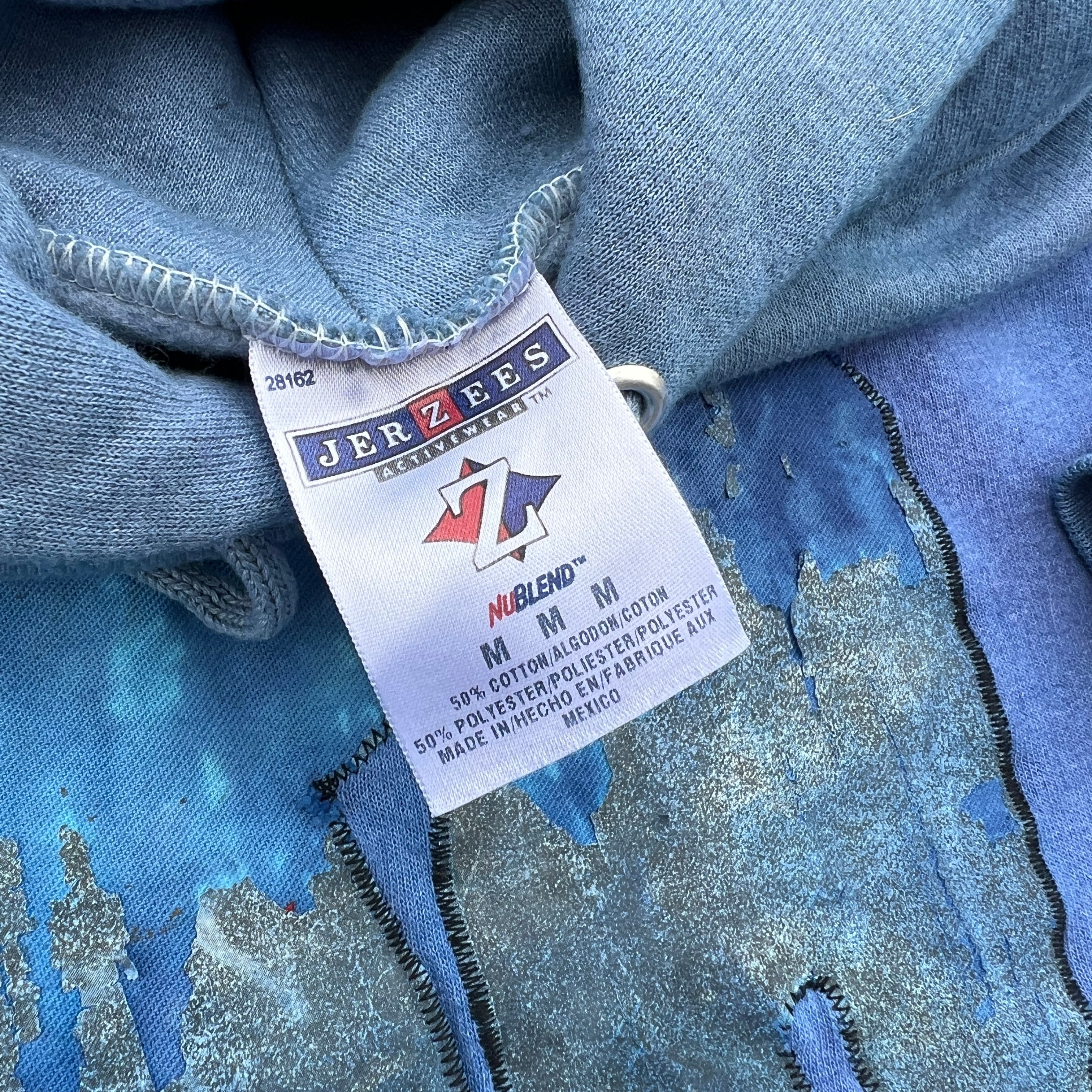 Twin Dogs Indigo Dyed Hoodie / Medium