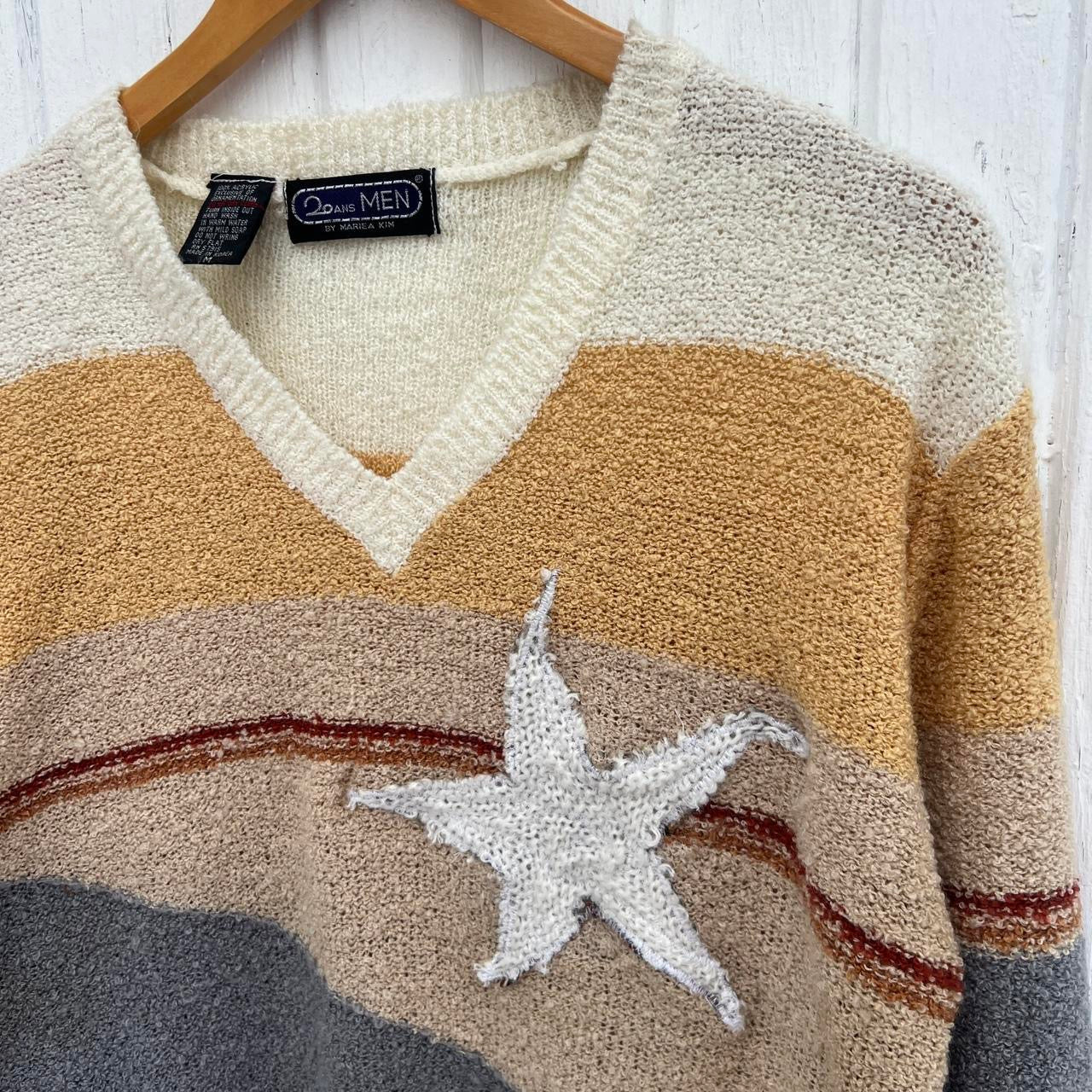 70s Star Sweater / Medium