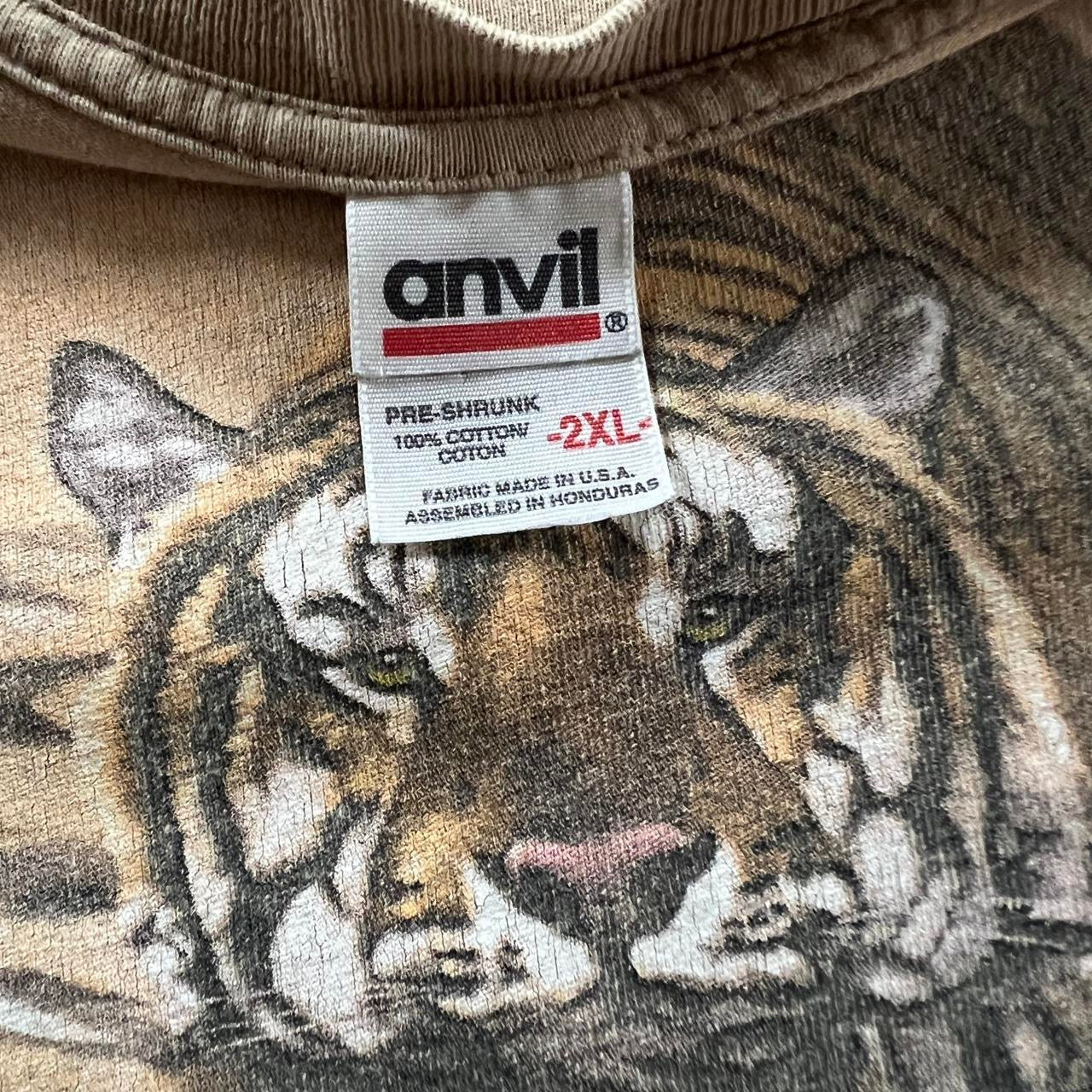 Vintage 90s Tiger in Water T-Shirt / XXL